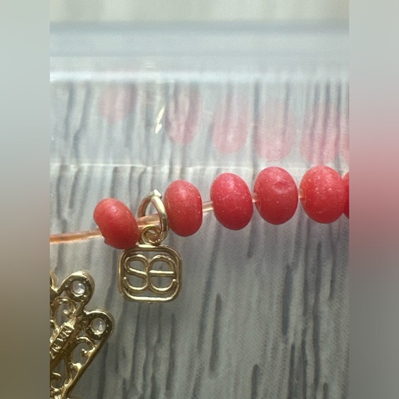 Sydney Evan red bamboo w 18k gold Hamsa w diamonds ruby broken - Picture 9 of 15